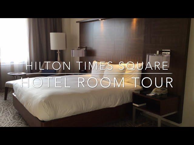 Hilton Times Square Hotel Room Tour | Tour do Quarto do Hotel | New York