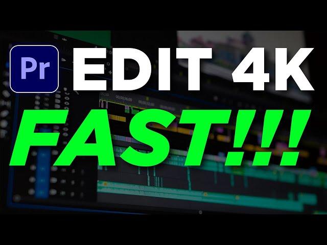 Create Proxies for Faster Editing 4k Footage | Premiere Pro Tutorial