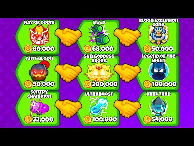 Can I Get The Most EXPENSIVE 5th Tier Upgrades in 1 Game? (Bloons TD Battles 2)