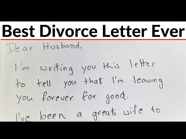 Wife Demands Divorce In Letter,Husband's Brilliant Reply Makes Her Regret Every Word|Revenge Lessons