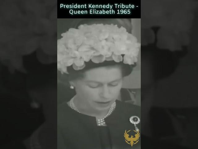 Queen's Tribute to JF Kennedy in 1965 #queenelizabeth #kennedy