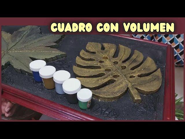 DIY CUADRO DECORATIVO CON RELIEVE /Liliana Muñoz