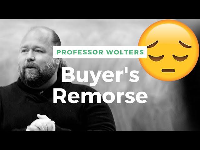 Why Do You Feel Bad After Buying Stuff? Buyers Remorse