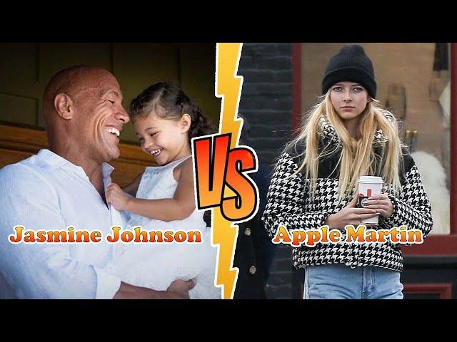 Apple Martin VS Jasmine Johnson (Dwayne Johnson's Daughter) Transformation  From 00 To Now