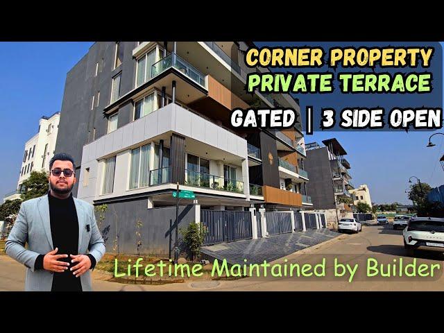 4BHK Corner Builder Floor in Gated Township at Anant Raj Estate | Sec 63A Gurgaon | Private Terrace