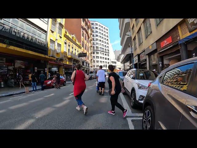 Tour São Paulo Como é o Centro e as Ruas da Cidade de São Paulo Brasil