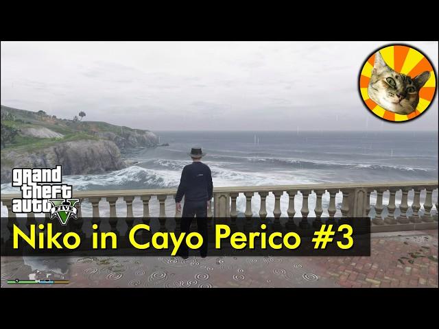 Day 3 - Niko in Cayo Perico (rainy) | GTA V