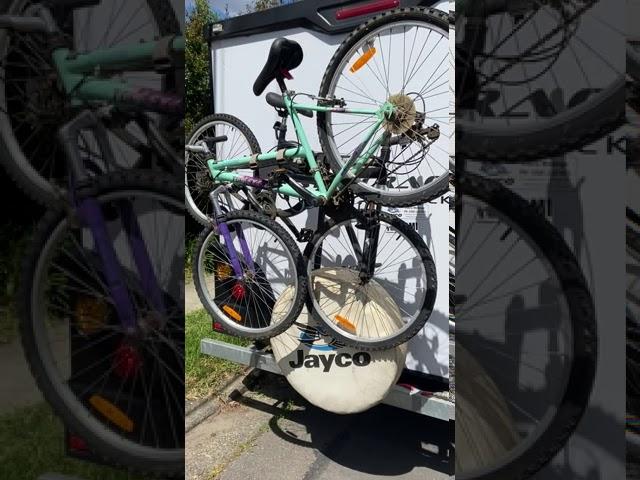 Cheap Bike Rack on a Caravan