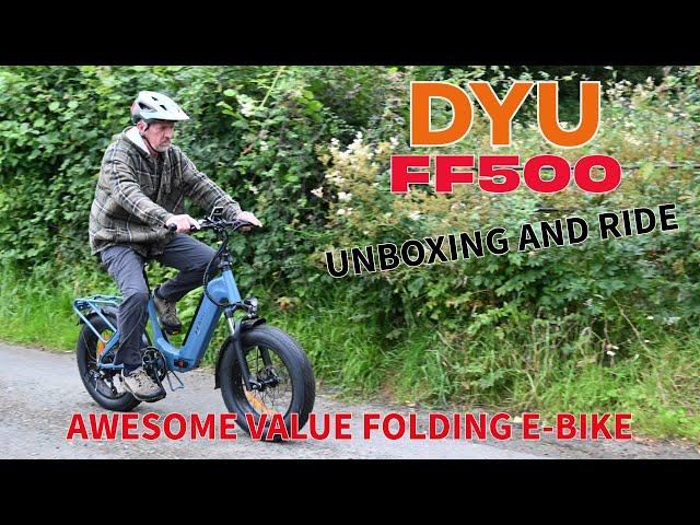 DYU FF500 REVIEW- AWESOME VALUE FOLDING FAT TYRE E-BIKE- BEAT THE HILLS!!!