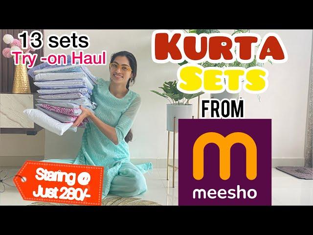 Meesho kurta set | meesho suit set | meesho kurta set tryon haul |meesho haul #meesho #meeshohaul