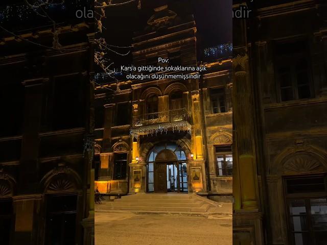 Kars’a gittiğimde sokaklarına aşık olacağımı düşünmemiştim :) Kars’ı çok sevdim #kars #sarıkamış