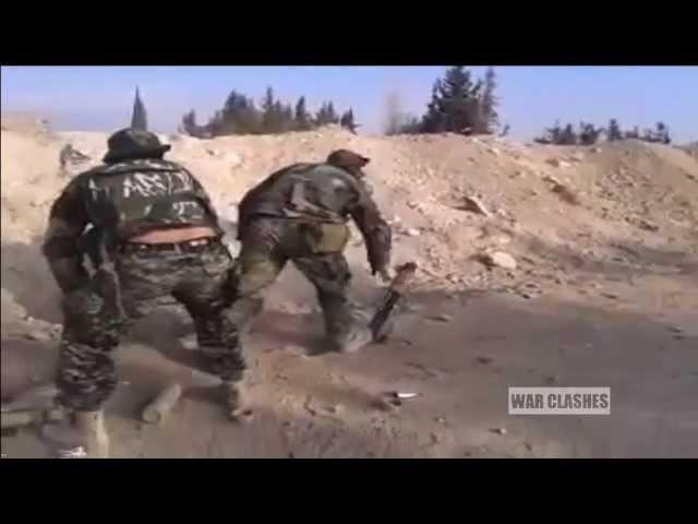 Shia Militia On The Front Line Fighting The FSA And Other Groups In Damascus