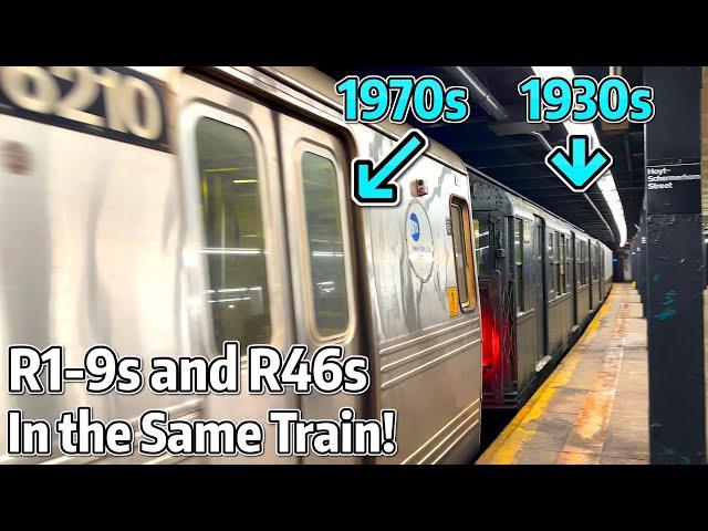 ⁴ᴷ⁶⁰ R1-9 Museum Train Transferring Uptown - Pulled by R46s!