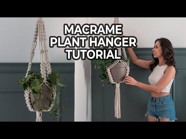 Beginner Macrame Plant Hanger Tutorial | DIY Advanced Design with How To Tips & Tricks