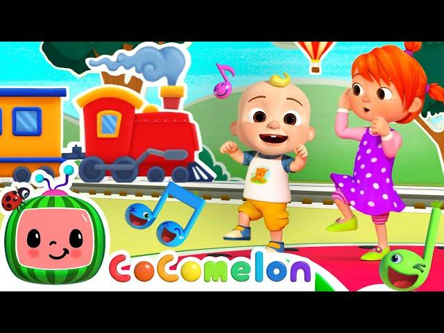 Train Song Dance! Choo Choo! | Vehicle Dance Party | Fun CoComelon Nursery Rhymes & Kids Songs