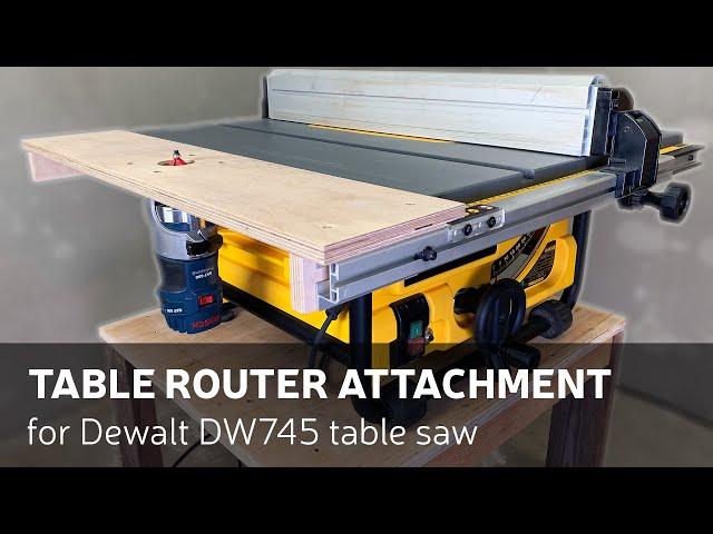 How To Make A Table Router Attachment for Dewalt Table Saw