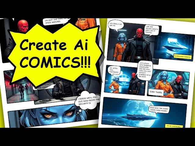 Create Epic Ai Comics with Consistent Characters! - Full Course