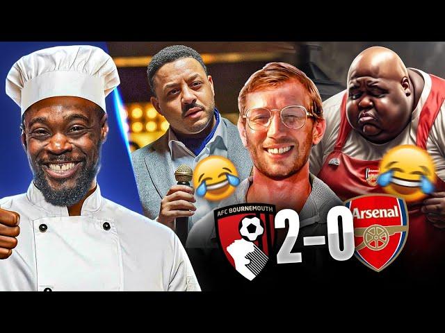 EXPRESSIONS COOKS ROBBIE, TROOPZ & LEE GUNNER AS JASON BOURNEMOUTH BEAT ARSENAL!!