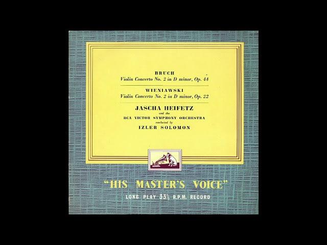 Wieniawski Violin Concerto No. 2 / Jascha Heifetz (1956 LP)