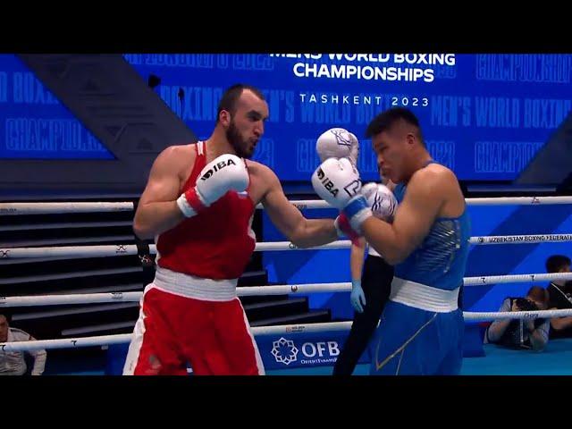 R16 (92KG) GADZHIMAGOMEDOV MUSLIM (RUS) vs HAN XUEZHEN (CHN) | IBA World Boxing Championships 2023