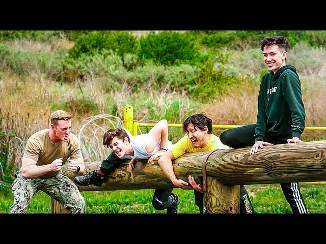 I Challenged James Charles, Markiplier, and Ethan to a Military Obstacle Course