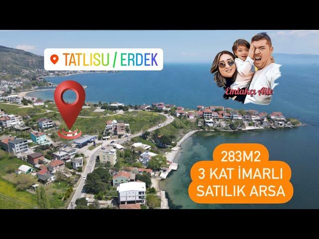 SATILDI! Erdek'te 3 Kat İmarlı Satılık Arsa 1.6m₺