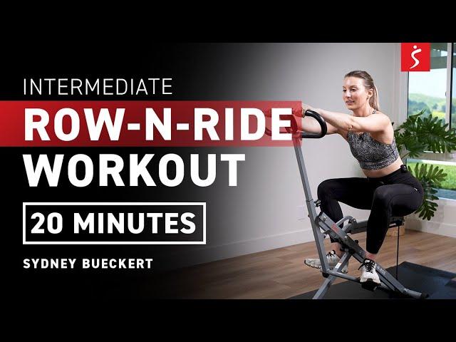 Intermediate Row-N-Ride Workout: TOTAL BODY STRENGTH | 20 Minutes