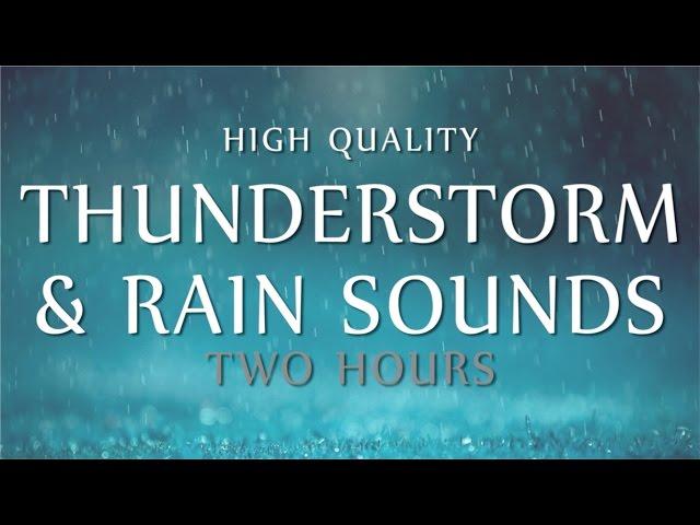 Rain & Thunder Relaxation ~ 2 Hours High Quality Ambient Sounds (Deep Sleep, Meditation & Study)