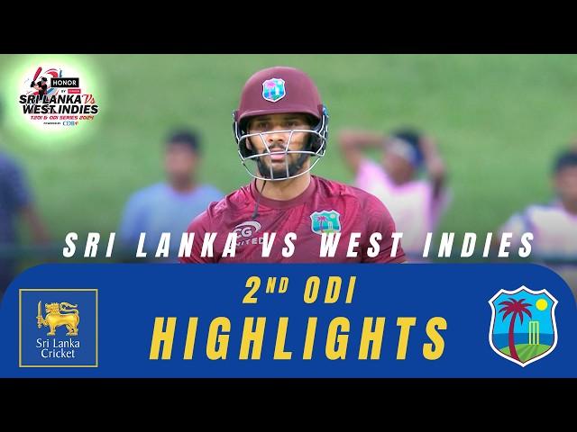 2nd ODI | Highlights | West Indies Tour Of Sri Lanka | 23rd October 2024