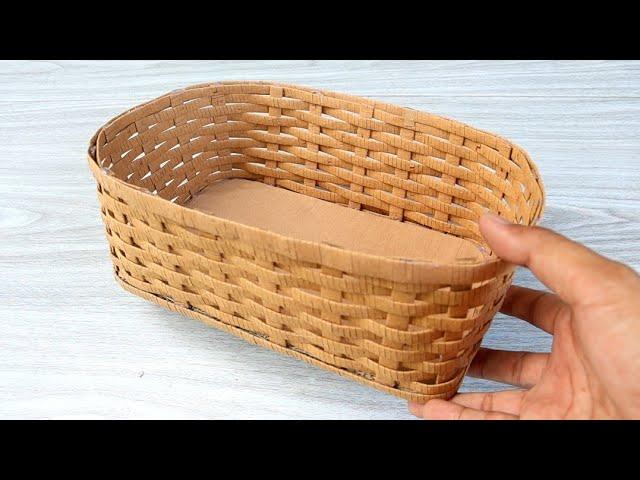 AMAZING BREAD BASKET CARDBOARD | Handmade Cardboard Recycle | Cardboard Craft Ideas | Arts & Crafts