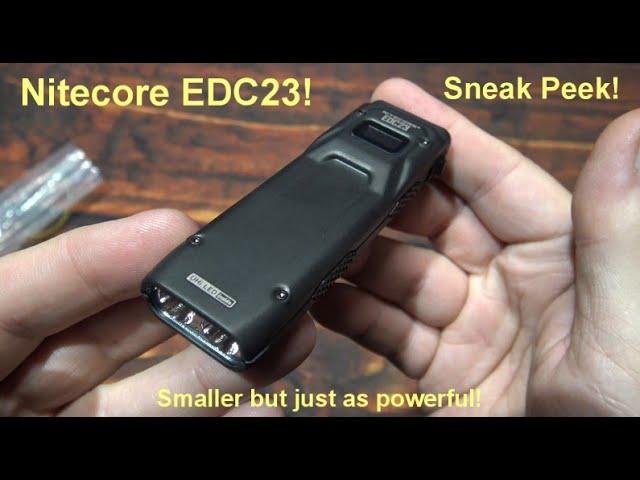 Nitecore EDC23 "Sneak Peek" Flashlight Review! (3,100 Lumens, Dual NiteLab UHi 25 LEDs, OLED!)