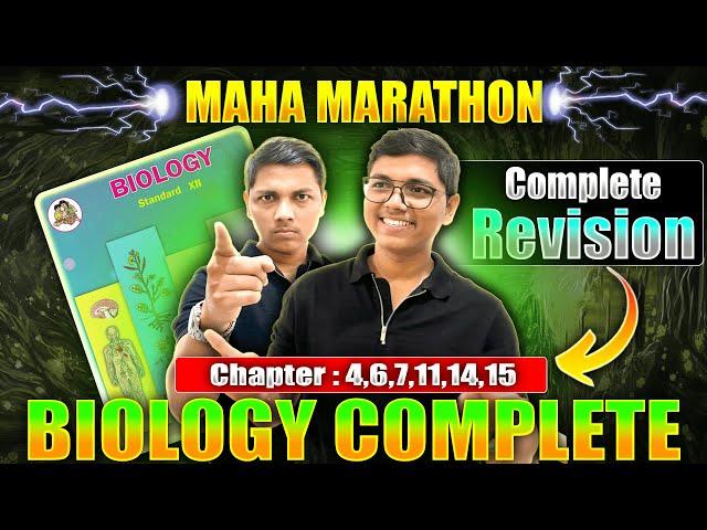 Complete 4,6,7,11,14,15 Chapter of Biology Class 12th Maharashtra Board By Prashant Bhaiya NIE