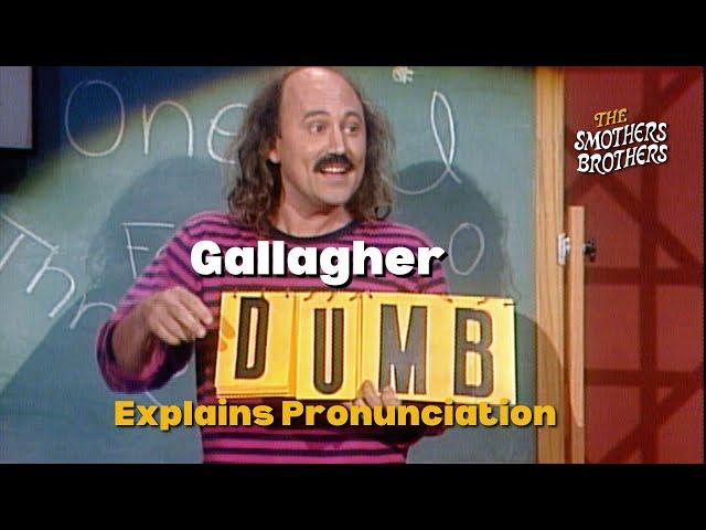 Gallagher: English Language Pronunciation | The New Smothers Brothers Comedy Hour