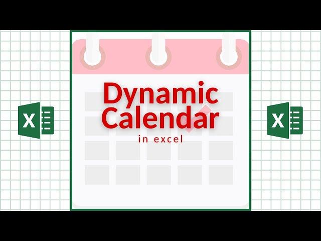 Dynamic Calendar in Excel‼️ #excel