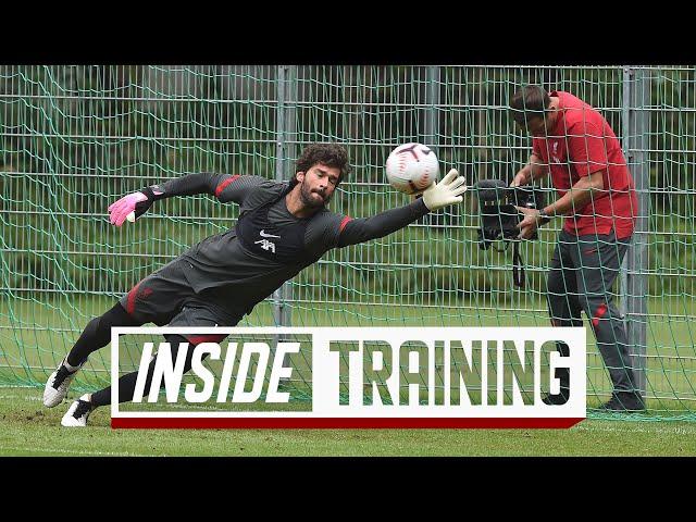 Inside Training: Brilliant goalkeepers session and fast-paced finishing