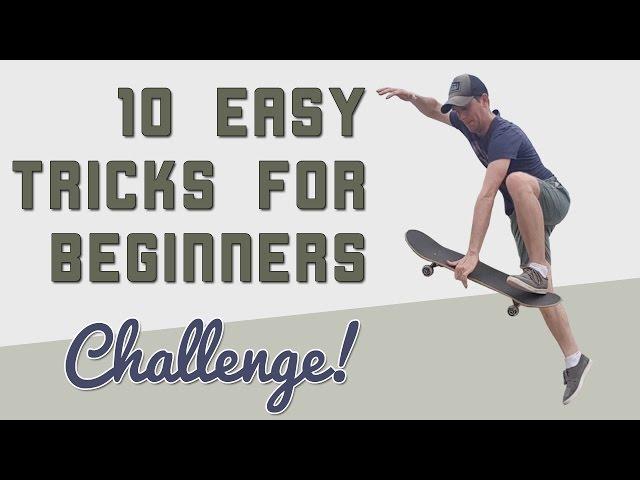 10 Easy Beginner Skateboard Tricks | VLSkate Challenge