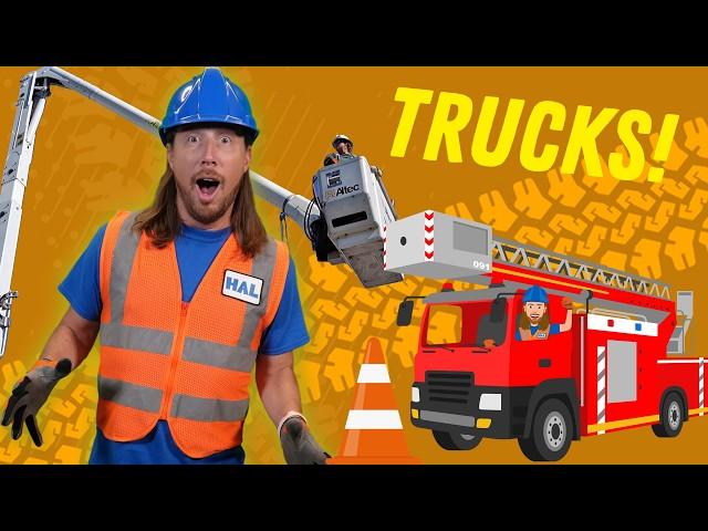 Fire Trucks, Garbage Trucks, and Smash Trucks | Learn all about Trucks with Handyman Hal