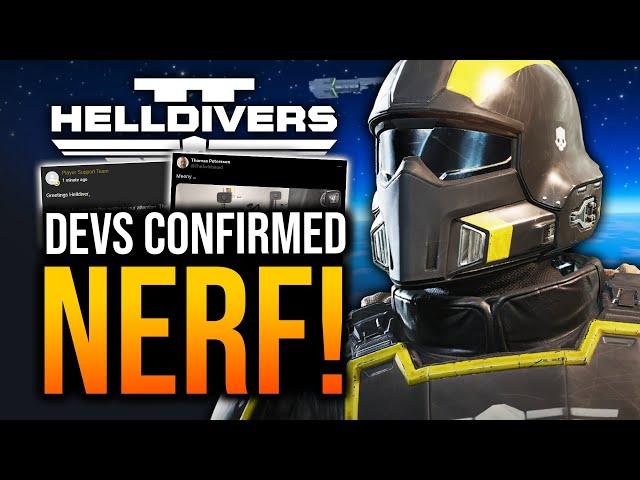 Helldivers 2 - Secret NERF Confirmed, DEVS Plan & Great NEWS!