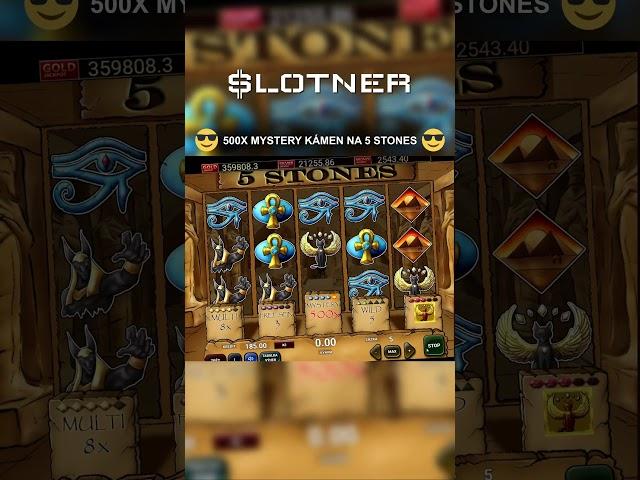 🪨 500X MYSTERY🪨 #5stones #slotner #automaty #adell #kasino #slot #shorts