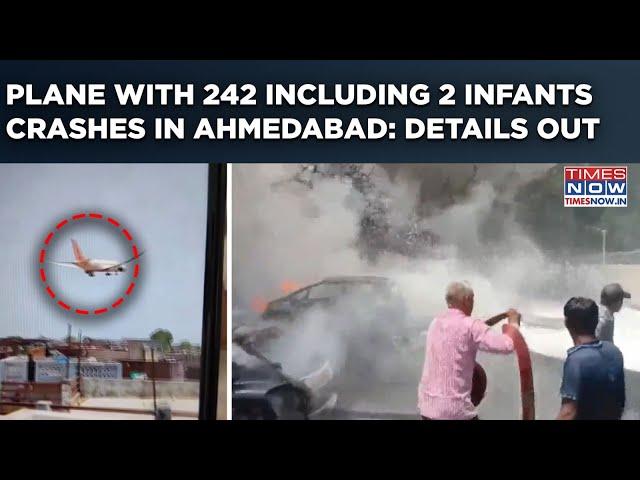 Ahmedabad Air India Plane Crash: 242 Including 2 Infants On Board London Bound Flight| Scary Visuals