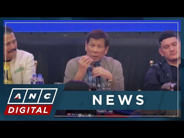 'I don't have serious qualms with him': Ex-President Duterte claims no bad blood with Marcos | ANC