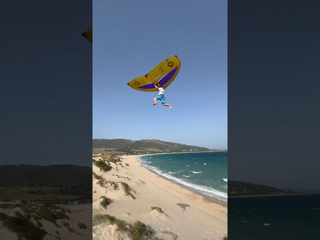 Kid flying crazy high with a Wing! 