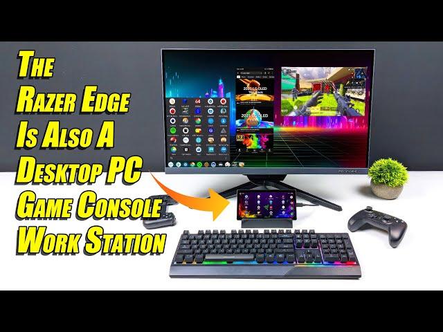 We Turned The Razer Edge Handheld Into A 4K Desktop PC! Gaming, Media, Emulation