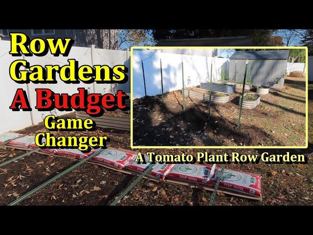 How to Build a Vegetable Garden on a Budget (The 'Tomato Row' Garden is Simple, Cheap, & Effective)