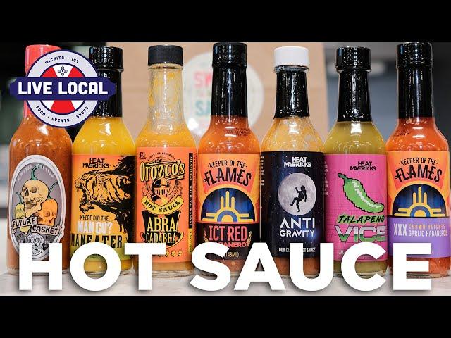 Local Hot Sauce Challenge on Jumbo's Beef and Brew Chicken Wings with Landon from Wichita Life ICT