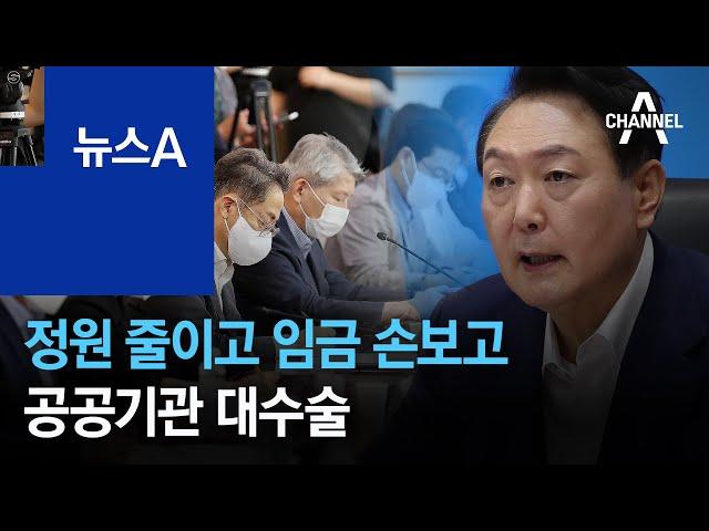 정원 줄이고 임금 손보고…공공기관 대수술 | 뉴스A