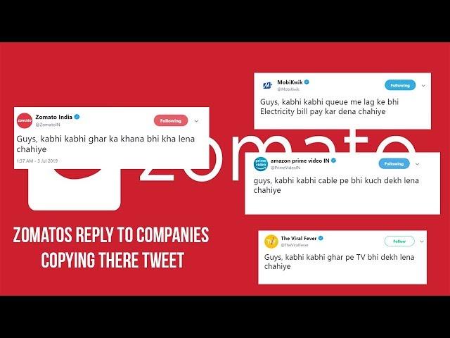 Zomato's reply to those copying its 'ghar ka khana' tweet is pure sassy