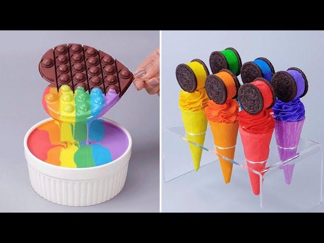 100+ Satisfying Chocolate Cake Decorating Recipe | So Yummy Rainbow Cake Tutorials