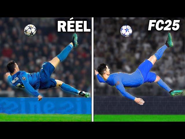 Je REPRODUIS Les Plus Beaux BUTS de Cristiano Ronaldo sur FC25 ! (La retournée est incroyable)