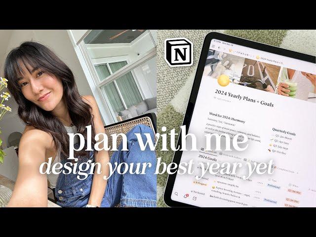 Plan with Me for 2024 | My Entire *Goal-Setting System* in Notion  Design Your Year Challenge